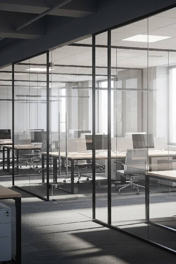 Seamless Office Glass Partition